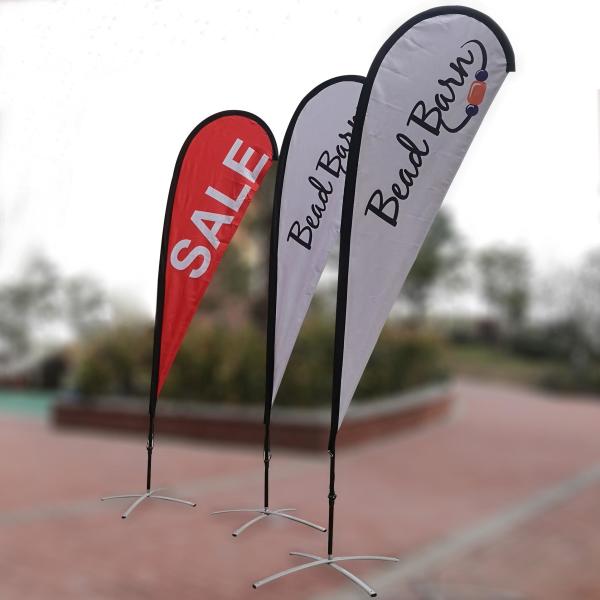 Buy cheap Advertising Wave Teardrop Beach Flag , 5.6m Custom Printed Teardrop Flags from wholesalers