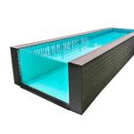 8m Above Ground Steel Container Pool Family Swimming Pool for Backyard