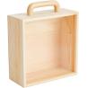 Buy cheap Toy Figure Display Box Wood Craft Shadow Boxes Transparent Acrylic Sliding Lid Wooden Gift Boxes with Clear Lid from wholesalers