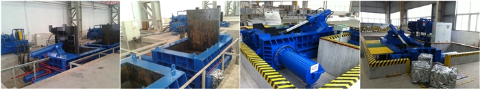 Aluminum scrap metal balers
