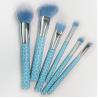 Buy cheap Fashion Design Makeup Brush Special Blue Plastic Handle Vegan Cosmetic Brushes from wholesalers