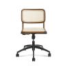 Buy cheap 360 Deg 0.121CBM High Quality Executive Cane Leather Office Seat Walnut 3d from wholesalers