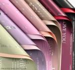 High grade waterproof English two-color flower packaging paper