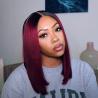 Buy cheap Pre Plucked Short Bob Wigs Human Hair 8 Inch Unbleached from wholesalers