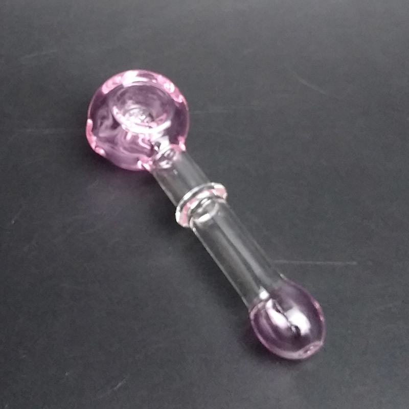 High End Pyrex Glass Hand Pipe Colorful Design With Filters Screen