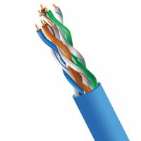 Buy cheap Solid UTP CMP PVC Cat5e Plenum Rated Cable 24AWG High Speed Network Cable 1000FT product