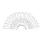 Clear Plastic Shirt Packing Clips for Clothing