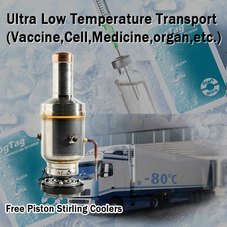 Temperature-Controlled Cooling -130C Stirling Coolers for Medical Transport Equipment