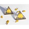 Buy cheap African Daisy Triangle Handcrafts Triangle Drop earrings Yellow And Red Africa Earrings Made In Japan from wholesalers