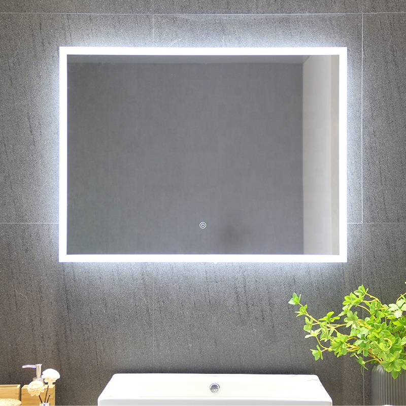 Touch Sensor LED Vanity Mirror for Private Label Medicine Cabinet and Gold Bathroom