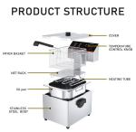 Commercial Snack Frying Machines 8L Electric Chicken Deep Fryer with 1 Tank 1