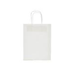 White Shopping Kraft Paper Bags With Handles 8" X 4 1/2" X 10 1/4"