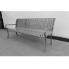Buy cheap Laser-Cut Outdoor Metal Benches Square Steel Legs Durable And Safe from wholesalers