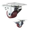 Buy cheap 40mm 110lbs Plate Swivel Double Brake Light Duty Casters from wholesalers