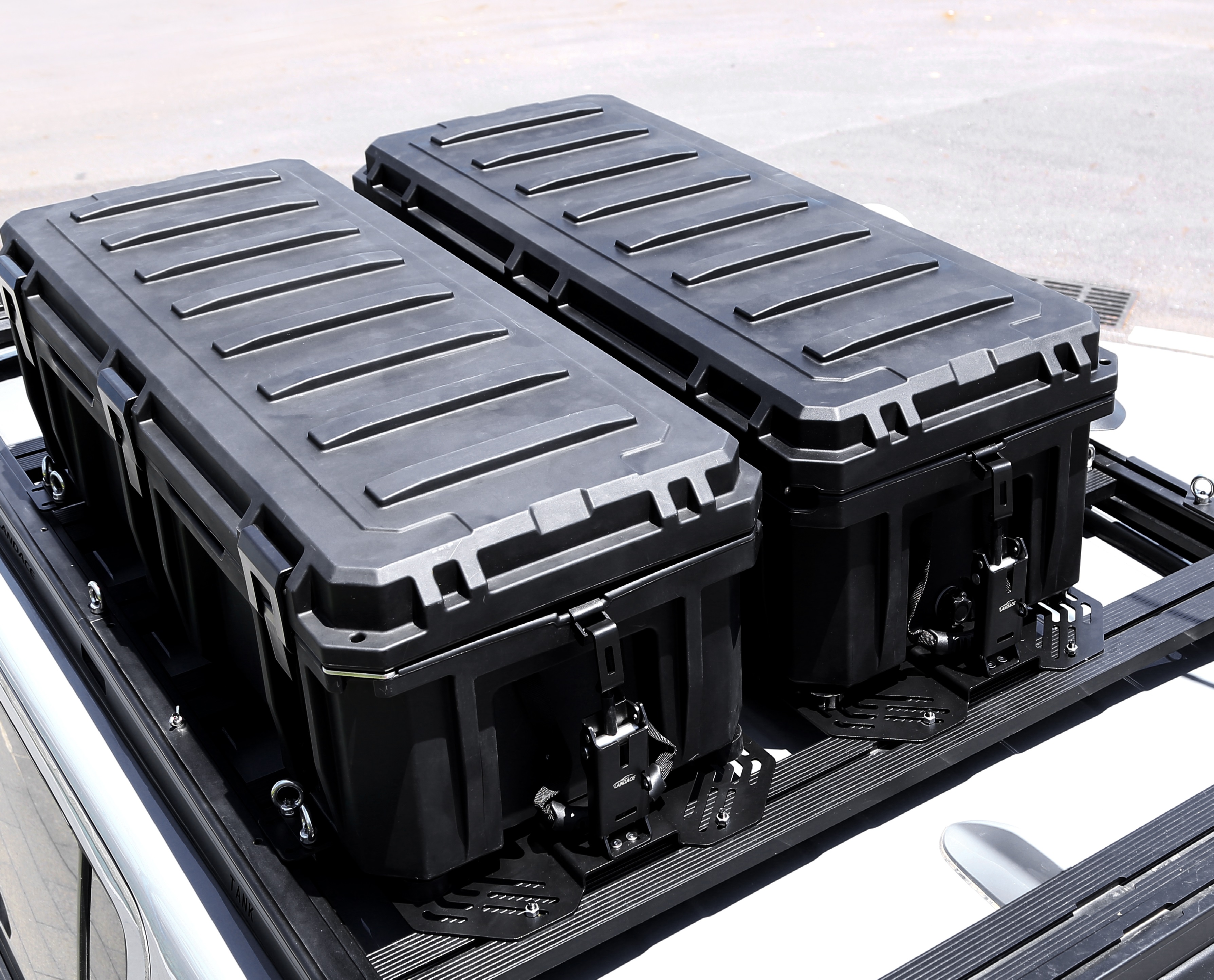 Black Cargo Carrier Bracket 6kg Roof Box Storage Brackets