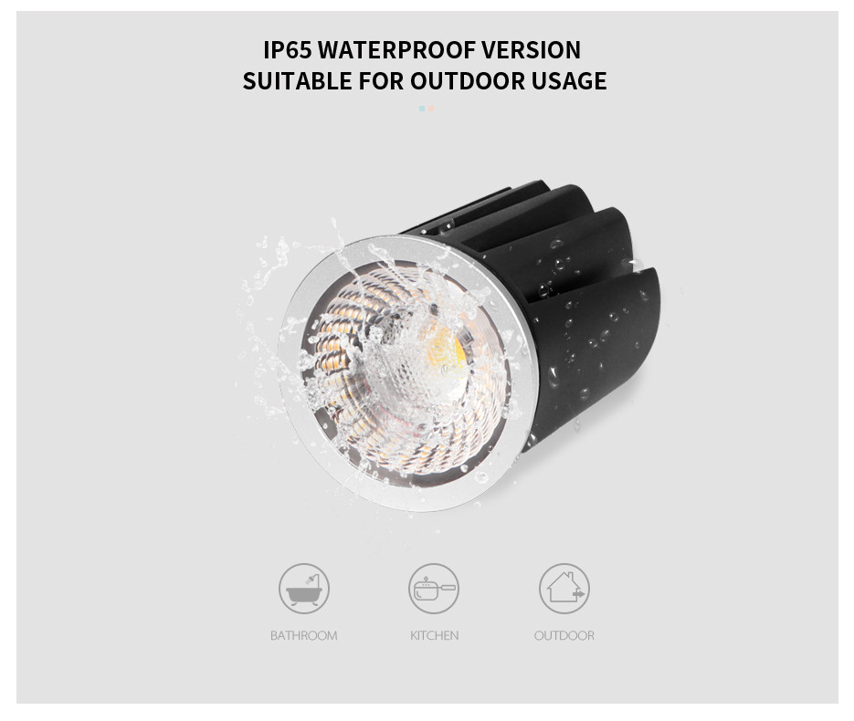 IP65/ IP20 MR16 Module Full Spectrum Commercial Lighting Efficient Heat Sink