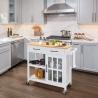 Buy cheap MDF Top Kitchen Island Trolley Cart With Open Storage Shelves Cabinets from wholesalers