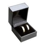 Double Rings Jewelry Plastic Box Long Lifetime Wedding Engagement Set