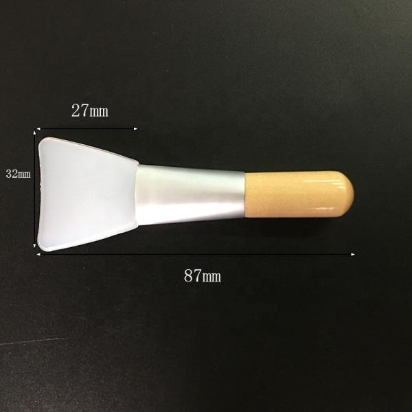 Buy cheap Single Eco Vegan Flat Makeup Brush Bamboo Wood Handle Silicon Facial Mask Brush from wholesalers