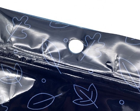 custom Black Printing apparel OPP Plastic packaging zipper pouch for Apparel Packing