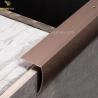 Buy cheap Bullnose Stair Nosing Tile Trim L Shape Shiny Rose Gold Color from wholesalers