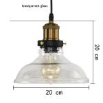 Chandelier Vintage Art Deco Pendant Light E27 Pendent Cage Vintage Look Pendant