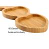 Buy cheap Portable Fancy Bamboo Wooden Food Serving Platters 3 Heart Shape Design from wholesalers