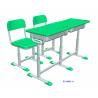 Buy cheap Green Double Seater School Desk And Chair / Children 's Classroom Furniture from wholesalers