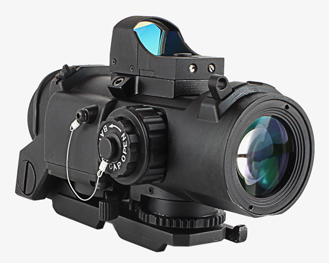 Metal 4 X3 2F Air Riflescope Tactical Hunting Scope Red Illuminated With Detachable Mini Red Dot Sight