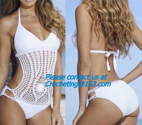 new summer style hand-knitted women swimsuit fashion underwear ladies hollow out