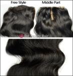 12" Brazilian Lace Silk Base Top Closure Human Hair Brown No Shedding