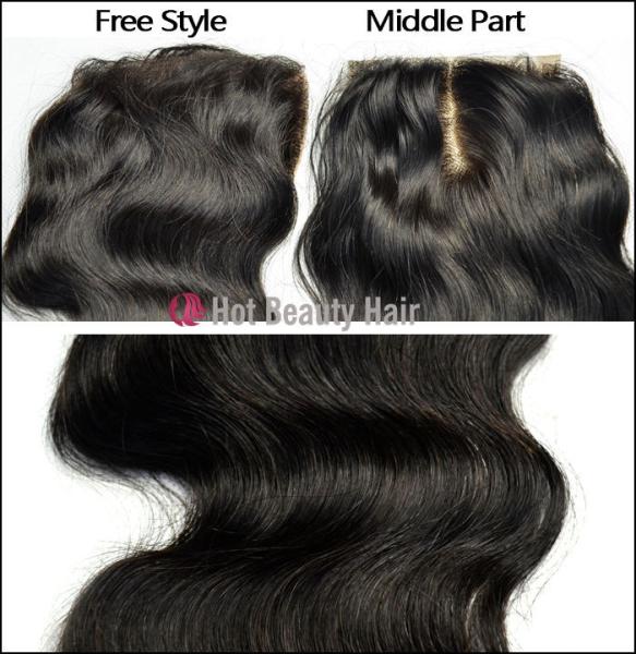 Buy cheap 12" Brazilian Lace Silk Base Top Closure Human Hair Brown No Shedding from wholesalers