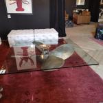 Customized Large Tempered Art Glass Dining Room Hotel Tempered Glass Table Top
