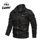 Buy cheap Custom Printed Winter Padded Sportswear Utility Bomber Leather Jacket Men with Zipper Pockets from wholesalers
