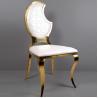 Buy cheap Wedding Party Event Golden Stainless Steel frame Wedding Chair Dining chair from wholesalers