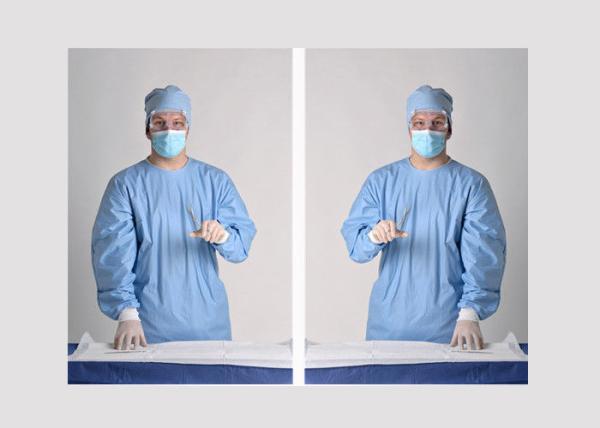 Non Toxic Disposable Dressing Gowns Prevent Cross Infection For Medical