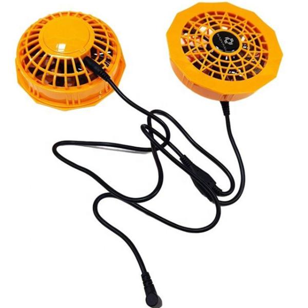 Buy cheap 12V Jacket Cooling Fan Wearable Cooler Fan Low Noise 40DB 5000h Life Span from wholesalers