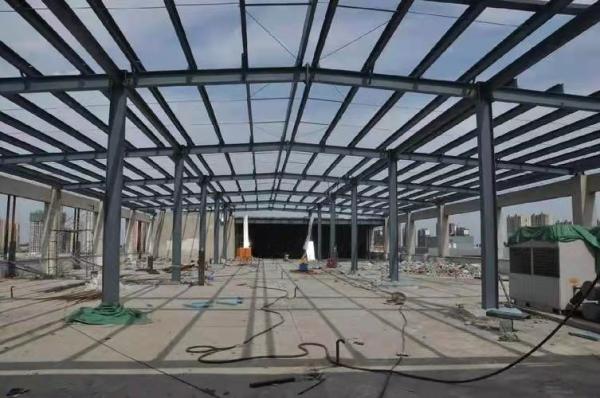 Heat Insulation Prefabricated Steel Frame Buildings Two Floors Prefab Villa