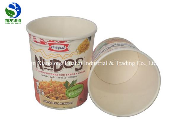 Buy cheap Food grade disposable take away round 12oz kraft paper soup bowl with paper lid from wholesalers