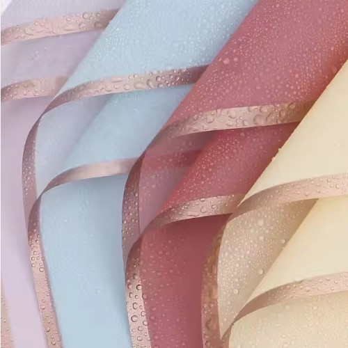 50g Waterproof Plastic Bouquet Packaging Paper for Korean Gift Wrapping