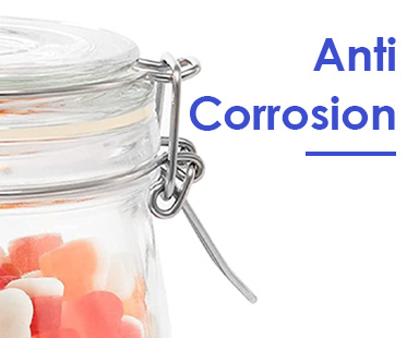 Free Sample 1L 1.5L 2L Square Glass Clip Lid Jar Flip Top Glass Jar with Flip Top Lid