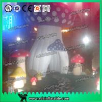 Buy cheap Red Yellow Purple Decoration Standing Inflatable Mushroom With led Giant product