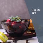 Simple 4mm Thick Grey Transparent Glass Saucer Set