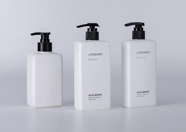Buy cheap 500ml Shower Gel HDPE Shampoo Bottle With Lotion Pump from wholesalers