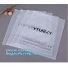 Buy cheap custom printed transparent bottom gusset slider zipper garment packaging pouch k swimwear clothing bag clear poly from wholesalers