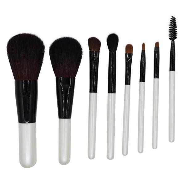 Buy cheap 8pcs Face And Eye Makeup Brush Set Aluminum Ferrule ISO 22716 from wholesalers