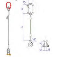 Buy cheap Flemish Eye Sleeve Thimble Wire Rope Sling Assembly 1670 MPa Strength product