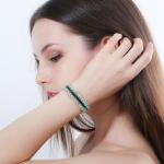 Summer Cute Crystal Bracele Jewelry Cluster Colorful CZ Stone Bracelet SIlver