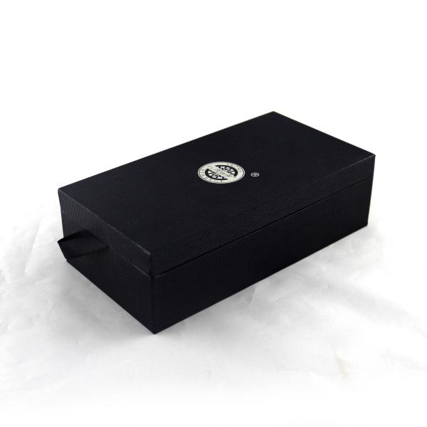 Buy cheap Luxurious Black Gold Stamping Recycled Paper Box for Clothes and Cosmetics from wholesalers