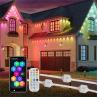 Buy cheap 25MM RGB SMD5050 1.5W DC24V Aluminum Track Outdoor House Light Fixture Ip67 Rgbw LED Rgbic Permanent Christmas Outdoor Lights from wholesalers